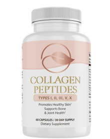 Collagen Peptides Types I, II, III, V, X by Bellawell