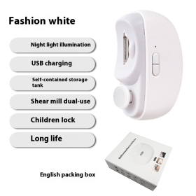 Nail Grinder, Electric Nail Clipper, Anti-pinch Nail Clipper For Children And Adults, Multi-purpose Nail Grinder (Color: White)