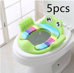 Baby Children Toilet Seat Toilet (Option: Green 5pcs)